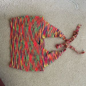 Cropped halter top from SHEIN